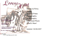 Tablet Screenshot of lorenzhart.org